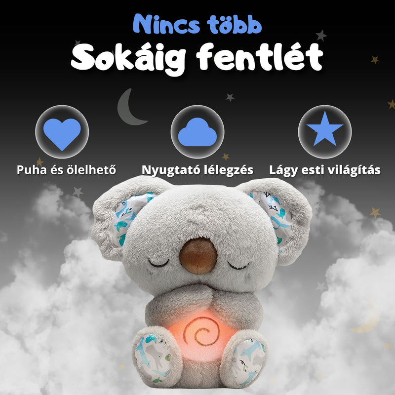 Alvást segítő plüss koala