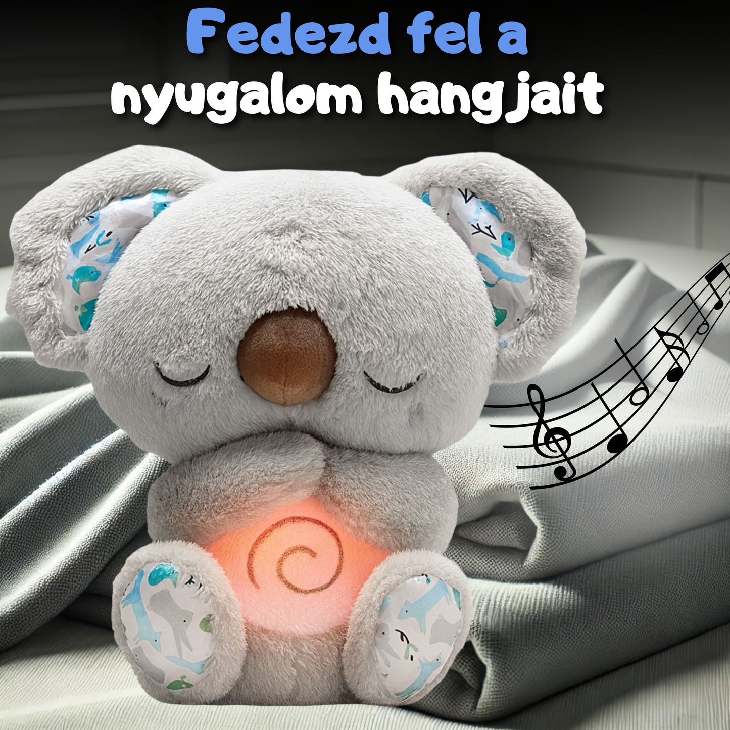 Alvást segítő plüss koala