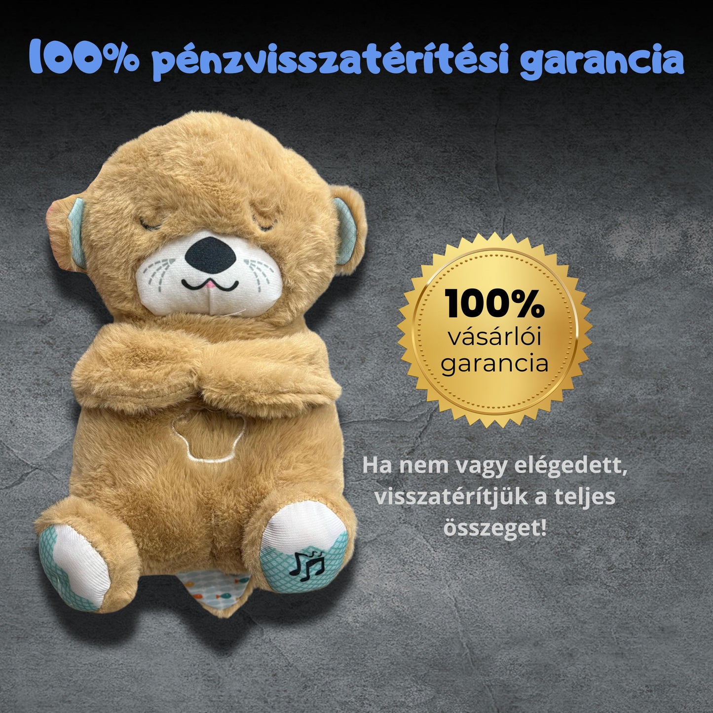 Alvást segítő plüss vidra