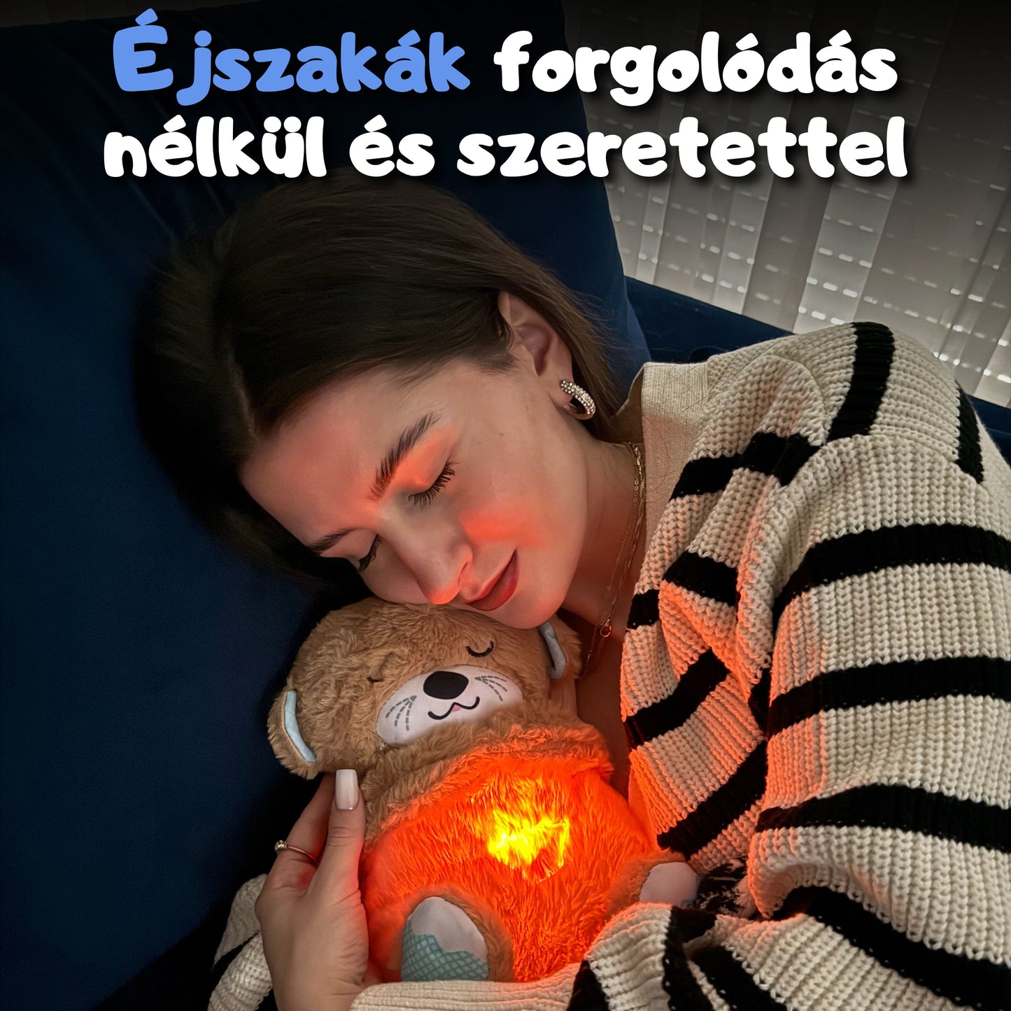 Alvást segítő plüss vidra