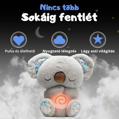 Alvást segítő plüss koala